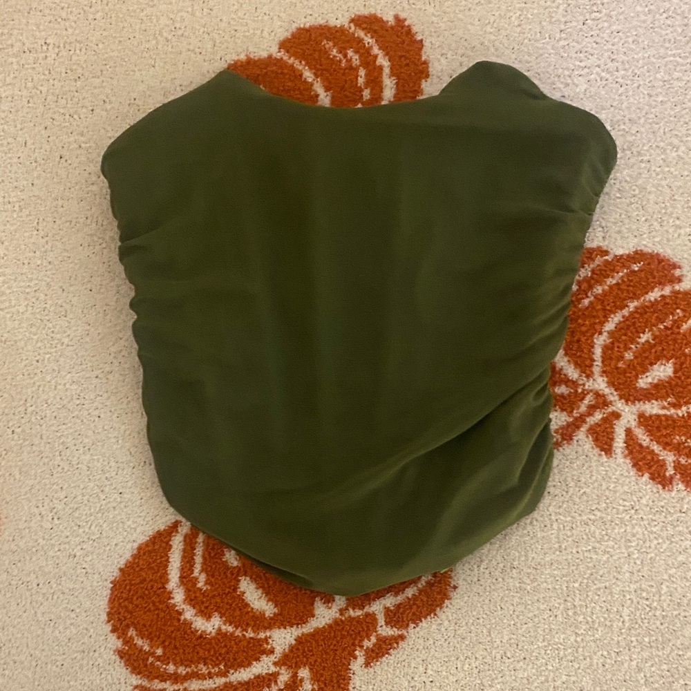 SHEIN Olive Green Crop Top